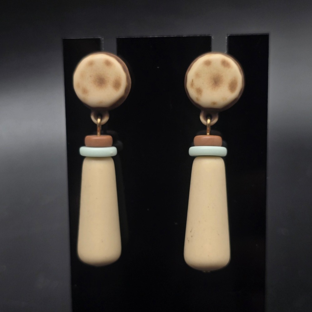 Avon 1990 Indian Summer Earrings Pierced Dangle Drop Summery Beachy Boho